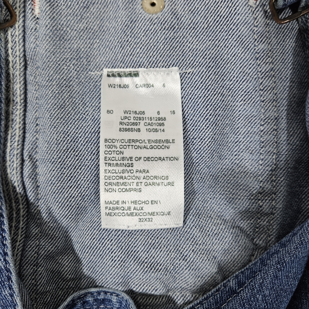 Y2K DICKIES Men's Blue Denim Overalls - Picture 7 of 9